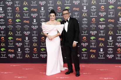 Sílvia Abril y Andreu Buenafuente llegando a la gala de los Goya.