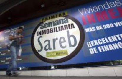 Oferta de Sareb en una feria inmobiliaria.