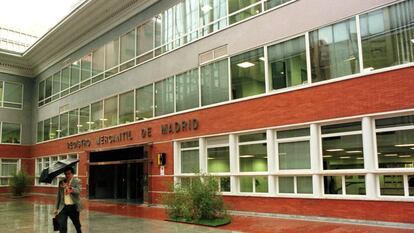 Fachada de la sede del Registro Mercantil de Madrid.