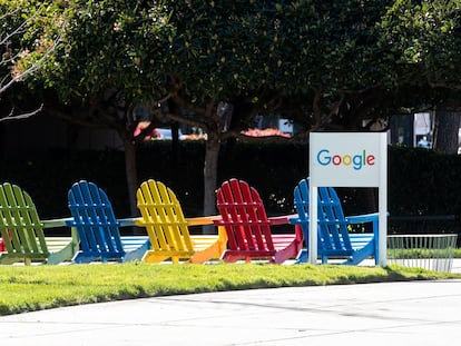 Exteriores de la sede de Google en Mountain View (California).
