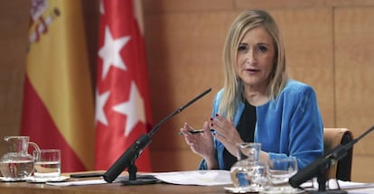 La presidenta de la Comunidad de Madrid, Cristina Cifuentes. 