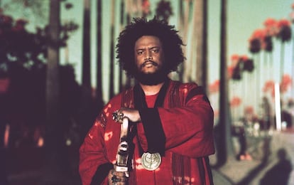 El músico Kamasi Washington en Los Ángeles.