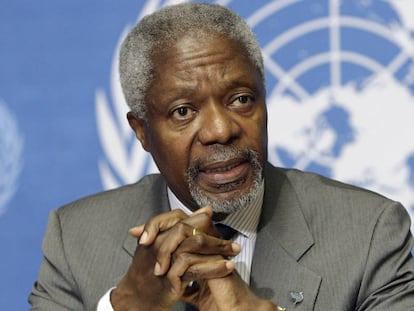 Kofi Annan, en Ginebra, en 2006.