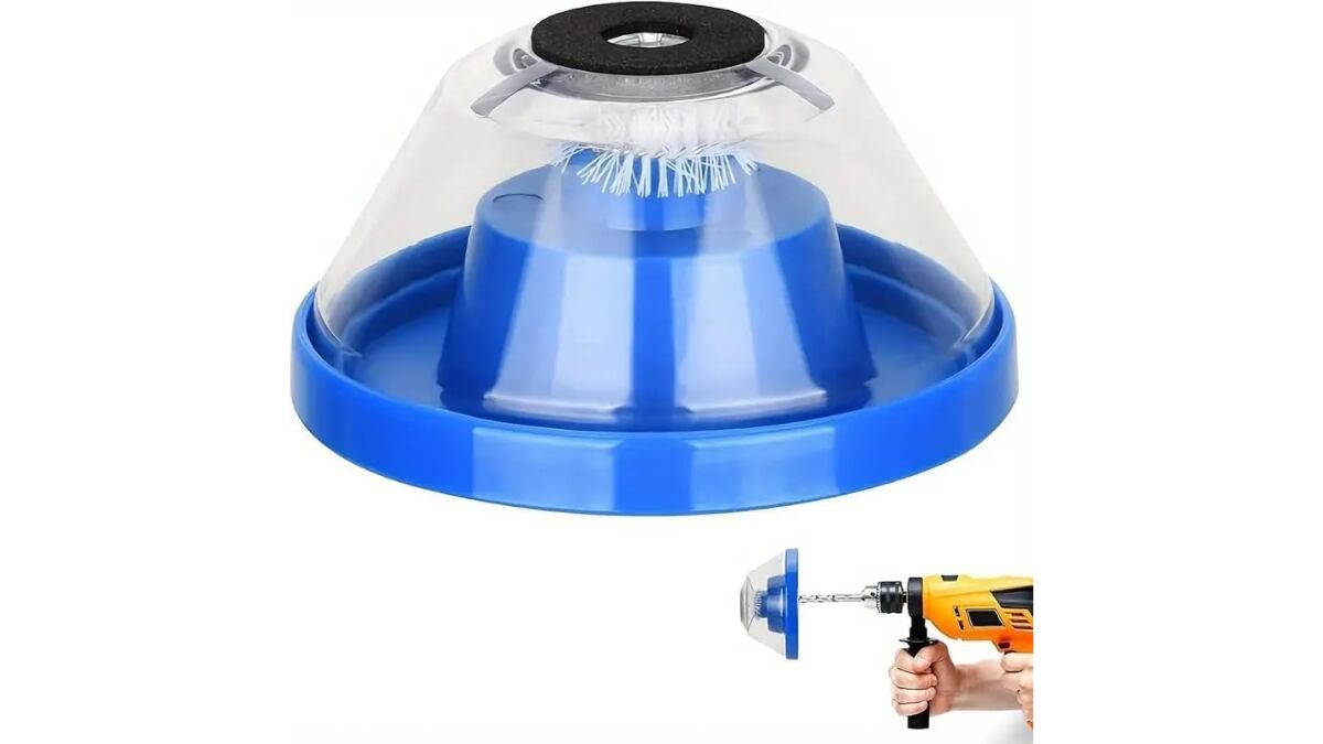 Este es un extractor de polvo para el taladro más económico.