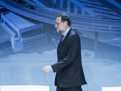 El president del Govern, Mariano Rajoy, aquest dimarts a Barcelona.