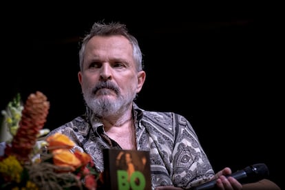 Miguel Bosé during the presentation of his book ‘El hijo del capitán’