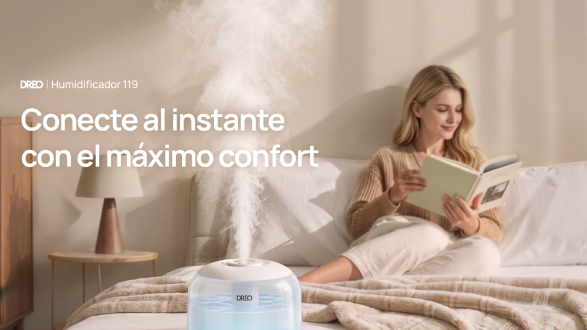 Humidificador DREO con niebla ultrafina.