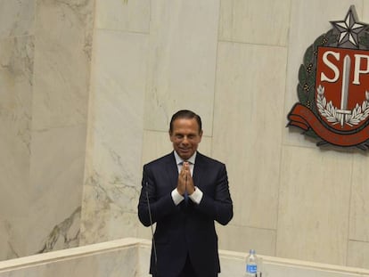 João Dória toma posse como governador na Assembleia Legislativa do Estado de São Paulo, nesta terça-feira.