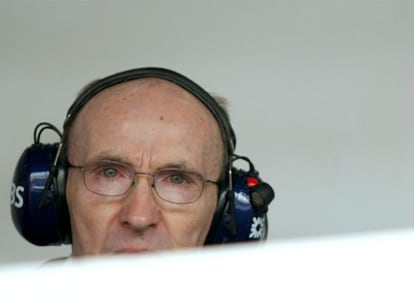 Frank Williams, en abril, durante el Gran Premio de Bahrein.