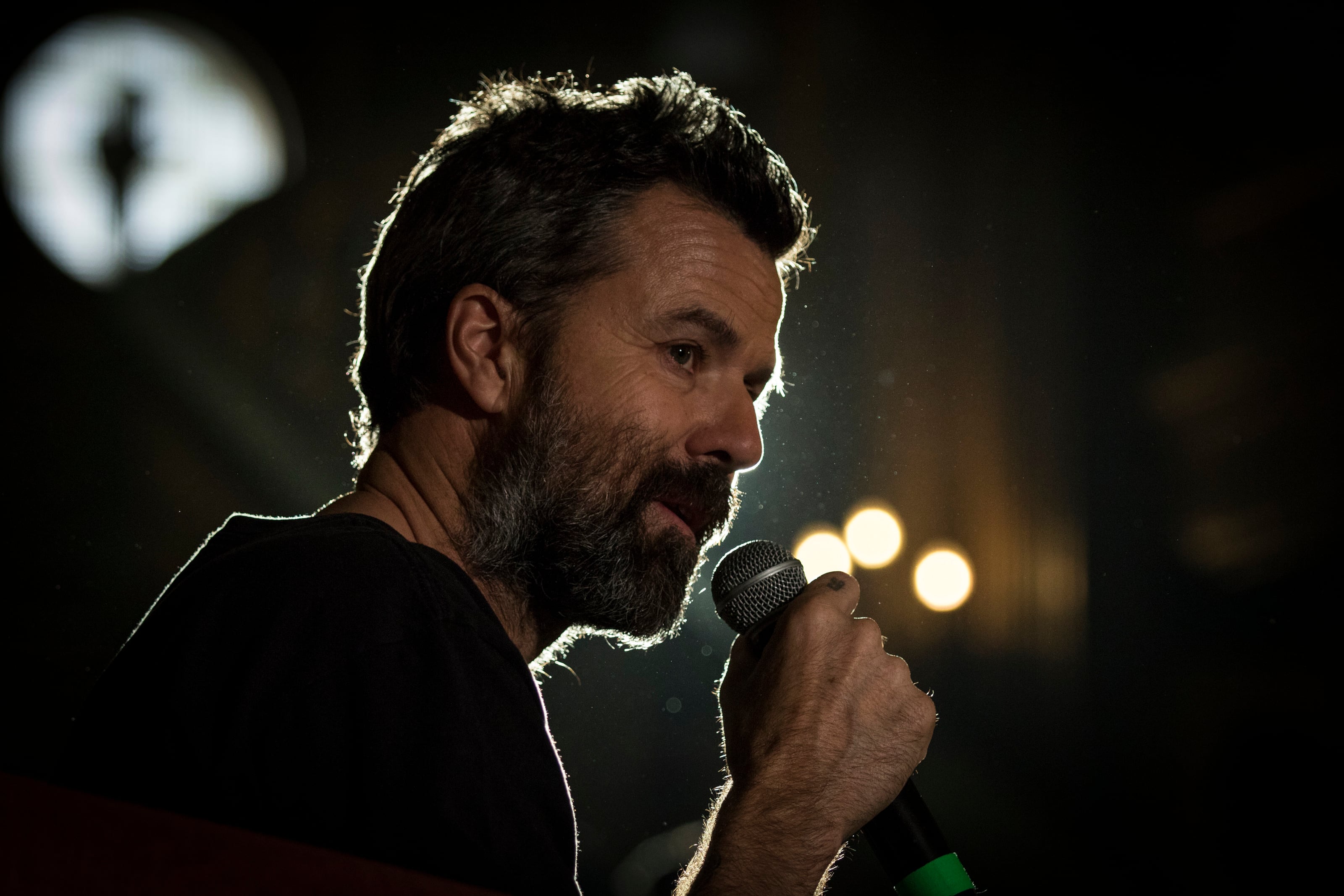 El cantante español Pau Donés, el 19 de mayo de 2015, en la Ciudad de México.