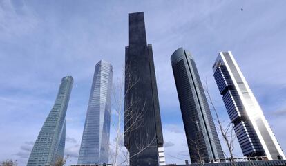 Las Cuatro Torres de Madrid junto al edificio Caleido (en el centro). Andrew Tan es dueño de Torre Emperador (a la izquierda) y del 49% de Caleido.