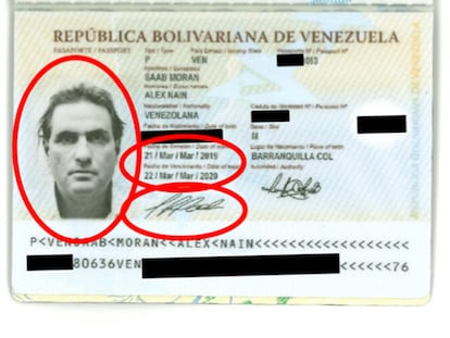 pasaportes del abogado y empresario colombo venezolano Alex Saab