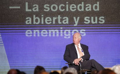 El expresidente de Chile Ricardo Lagos el jueves pasado en un encuentro pol&iacute;tico-empresarial en Buenos Aires.