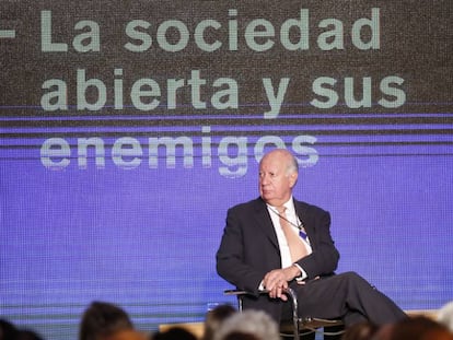 El expresidente de Chile Ricardo Lagos el jueves pasado en un encuentro pol&iacute;tico-empresarial en Buenos Aires.