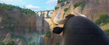 A still shot from ‘Ferdinand’ showing the bridge in Ronda.