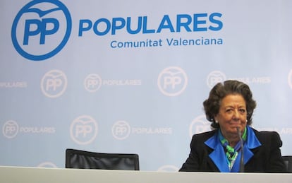 La senadora y exalcaldesa de Valencia Rita Barberá el pasado enero.