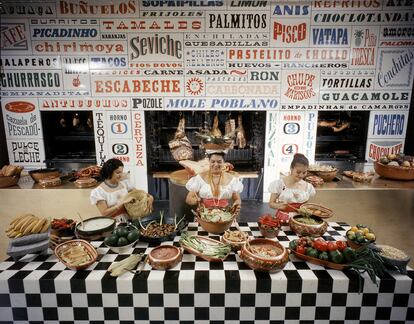 La cocina abierta del restaurante La Fonda del Sol, en Nueva York.
