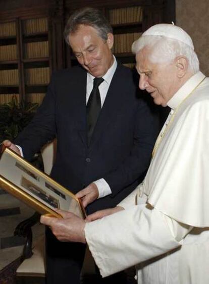 Tony Blair y Benedicto XVI