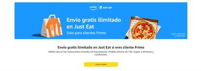 Just Eat y Amazon Prime