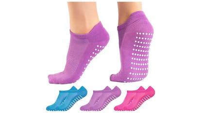 Calcetines antideslizantes para yoga o pilates.