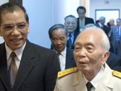 El legendario general Vo Nguyen Giap, de 93 años, en Hanoi.