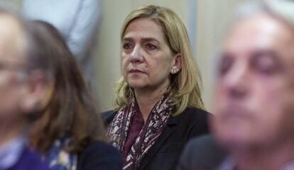 La infanta Cristina durante el juicio del 'caso Nóos'.