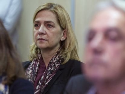 La infanta Cristina durant el judici del 'cas Nóos'.