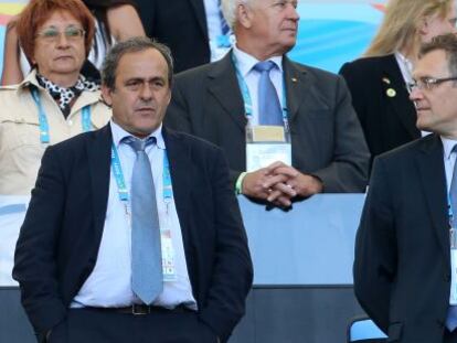 El Presidente de la UEFA Michel Platini.  