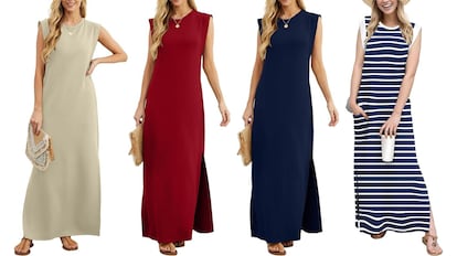 Este vestido de primavera para mujer combina con todo.