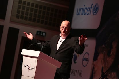Avraham Burg, expresidente del Parlamento israelí, durante una conferencia en Londres, en octubre de 2015.
