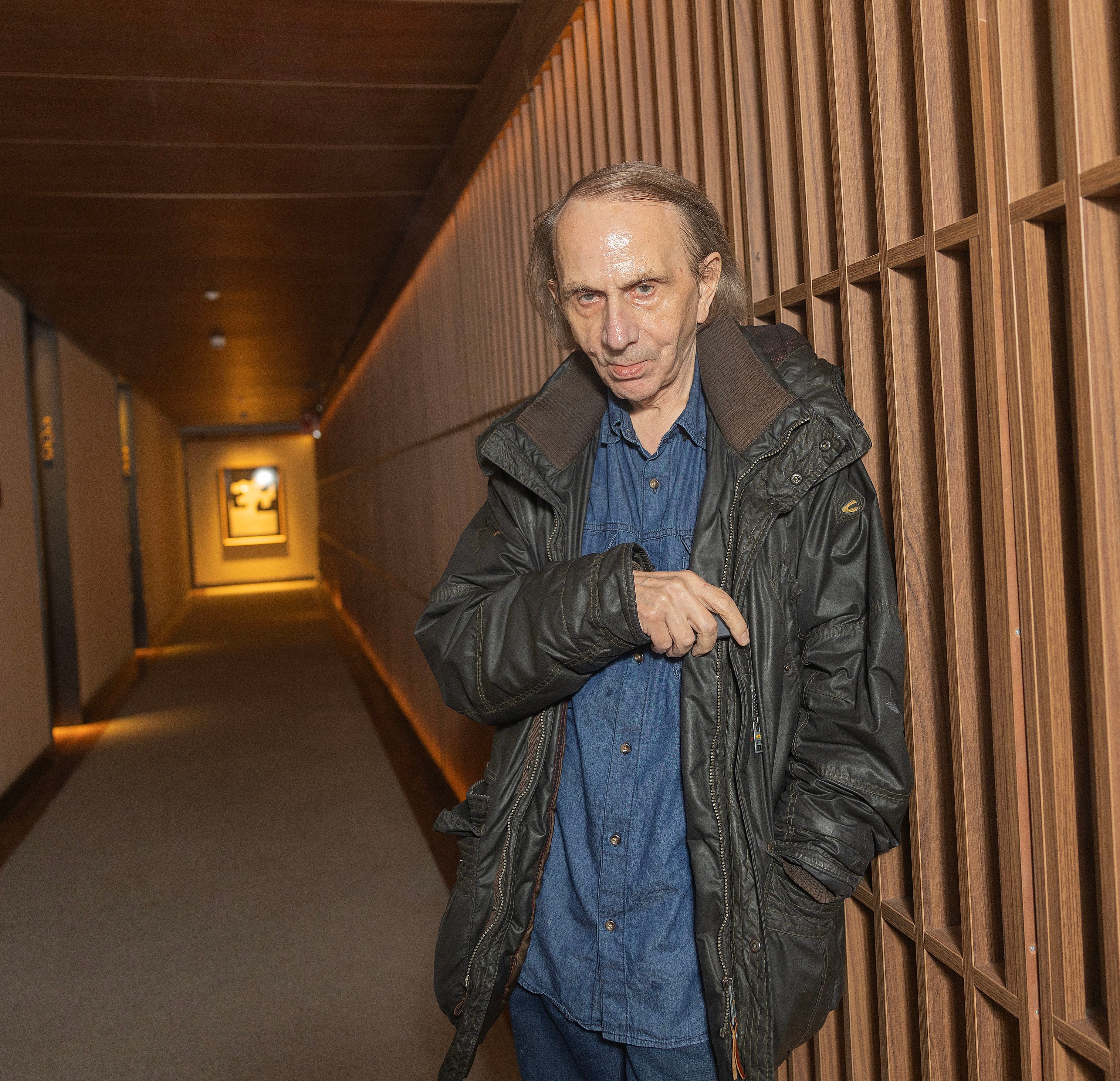 Michael Houellebecq, en otra imagen tomada en Bilbao este viernes.