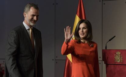 Los Reyes, durante su visita de Estado a Argentina. 