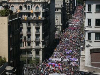 Las manifestaciones del Primero de Mayo se celebran en toda España marcadas por las elecciones del 28-A