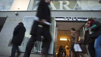 Tienda de Zara en la calle de Goya de Madrid.