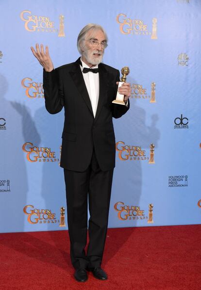 El Globo de Oro al mejor filme de habla no inglesa ha sido para 'Amor', de Michael Haneke, que ha recogido el premio.