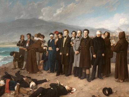 'Fusilamiento de Torrijos y sus compañeros en las playas de Málaga' (1888), de Antonio Gisbert.