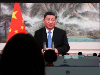 Xi Jinping, presidente chino, en la Feria Internacional de Exportaciones China, en noviembre en Shanghái.