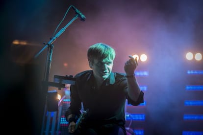 Ben Gibbard, de The Postal Service, ayer en el Primavera Sound.