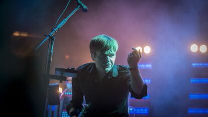 Ben Gibbard, de The Postal Service, ayer en el Primavera Sound.