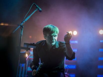 Ben Gibbard, de The Postal Service, ayer en el Primavera Sound.