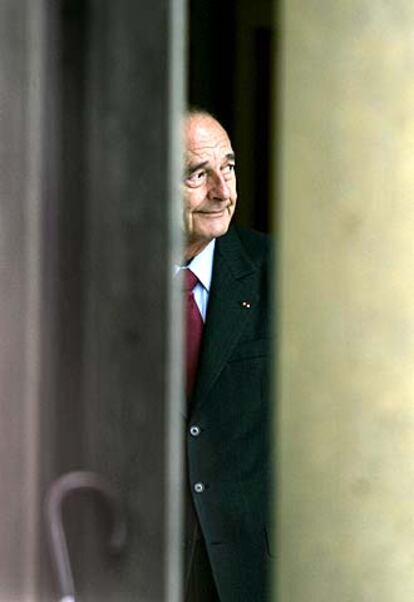 Chirac espera a Josep Borrell, con quien almorzó ayer en el Elíseo.