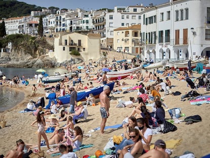 Calella beach in Palafrugell over the Easter break.