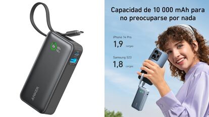 De las ofertas en Amazon más potentes se destaca este producto rebajado de la marca Anker: un 'powerbank' mini.