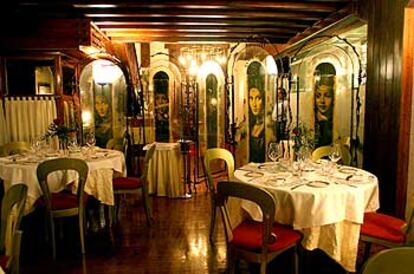 Comedor del restaurante Las Torres, en Huesca.