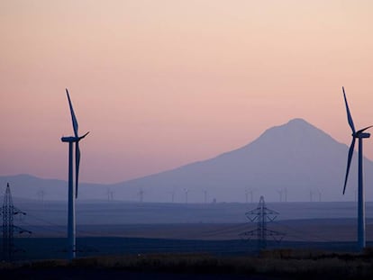 Parque eólico de Iberdrola en la costa oeste de EE UU.