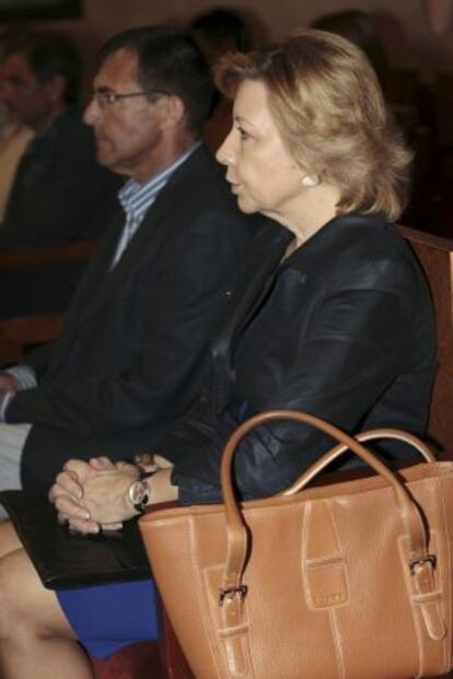 Maria Antònia Munar junto a Miquel Nadal, en la última sesión del juicio.
