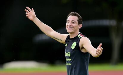 Andrés Guardado, en un entrenamiento