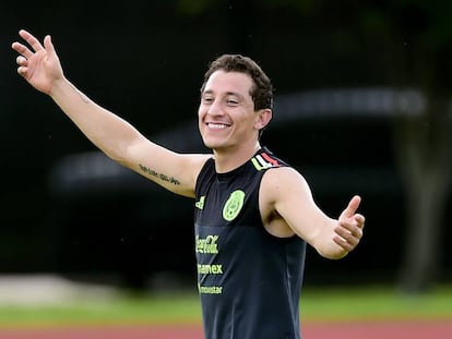 Andr&eacute;s Guardado, en un entrenamiento