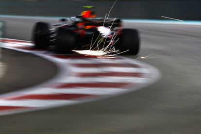 Max Verstappen, piloto holandés, en una de las curvas.