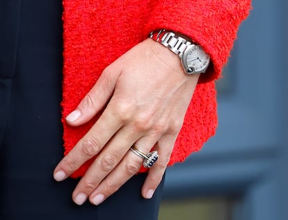 Detalle de una manicura de Kate Middleton en el año 2023.